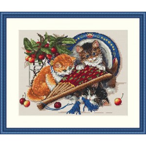 Cross Stitch Kit Kittens &...