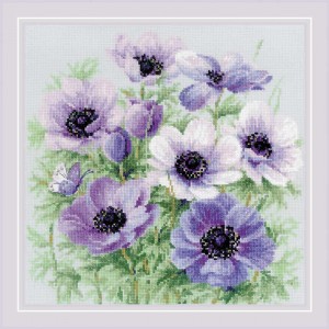 Cross stitch kit Purple...