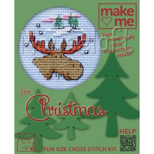 Cross stitch kit Moose -...