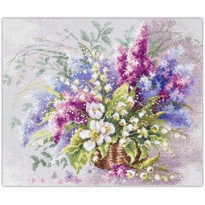 Cross stitch kit Lilies of...