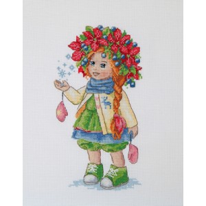 Borduurpakket Winter Girl -...