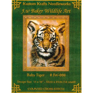 Borduurpatroon Baby Tiger -...