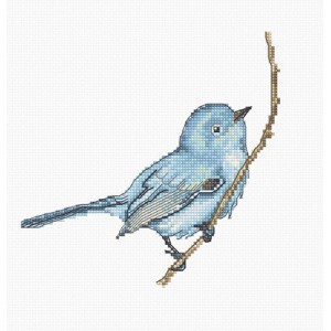Cross stitch kit Bluebird -...