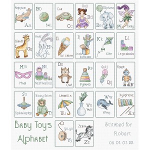 Cross stitch kit Baby Toys...