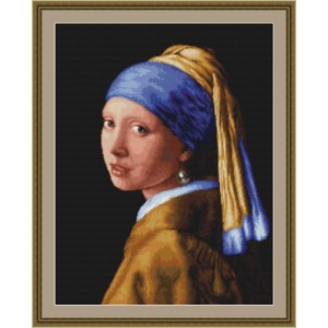 Petit Point stitch kit Girl...