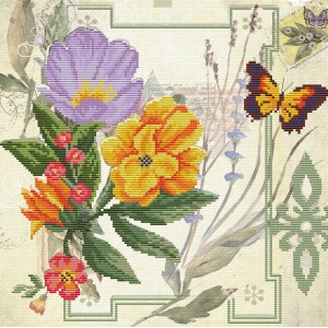 Pre-printed cross stitch...