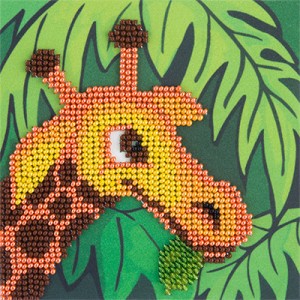 Bead Embroidery Giraffe -...