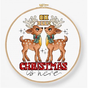 Cross stitch kit Oh Deer...