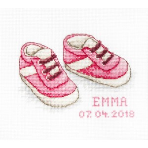 Cross stitch kit Baby Shoes...