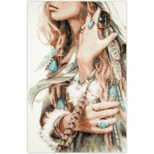 Cross stitch kit Boho Girl...