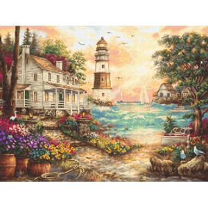 Cross stitch kit Cottage by...