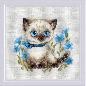 Cross stitch kit Siamese...