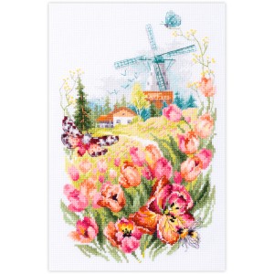 Cross stitch kit Tulips of...