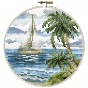 Pre-printed cross stitch...
