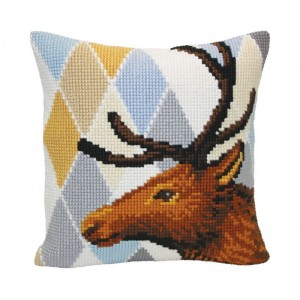 Kussen borduurpakket Deer -...