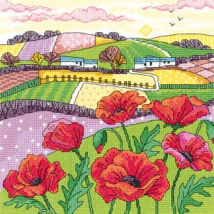 Cross stitch kit Poppy...