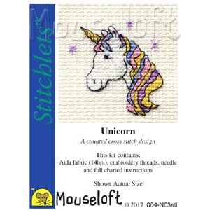 Cross stitch kit Unicorn -...