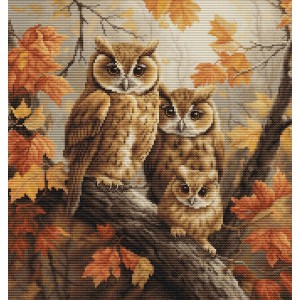 Cross stitch kit The Owls...