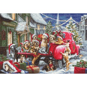 Cross stitch kit Puppies...