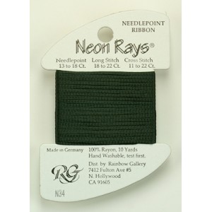 Neon Rays Dark Green -...
