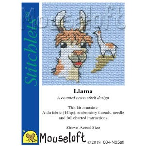 Cross stitch kit Llama -...