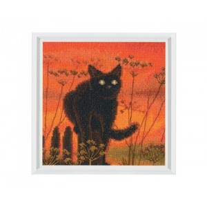 Borduurpakket Sunset Cat - RTO
