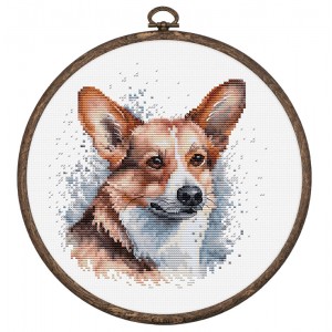 Borduurpakket Welsh Corgi -...