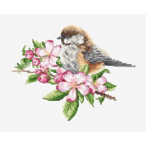 Cross stitch kit The Tit on...