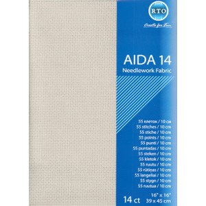 Fabric Aida 14 count - Grey...