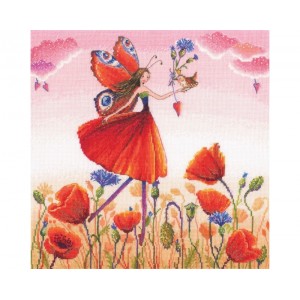 Cross stitch kit Poppy...