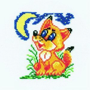 Cross Stitch Kit Fox Cub -...