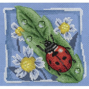Cross Stitch Kit Ladybug -...