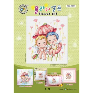 Borduurpatroon Flower Elf -...
