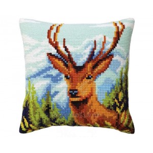 Kussen borduurpakket Deer -...