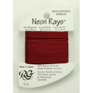 Neon Rays Burgundy -...