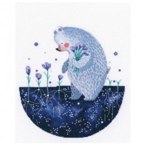 Cross stitch kit Flower...