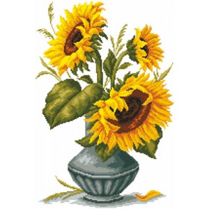 Voorbedrukt Aida Sunflowers...