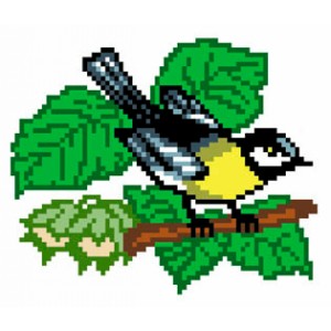Pre-printed Aida Titmouse...