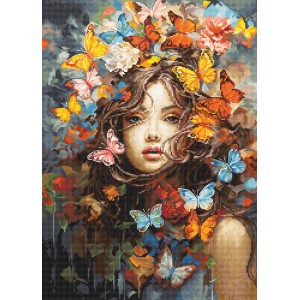 Borduurpakket Butterflies...