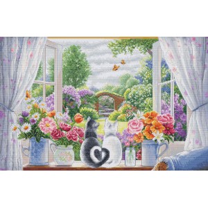 Cross stitch kit The Window...