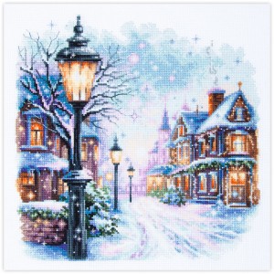 Cross stitch kit Snow in...