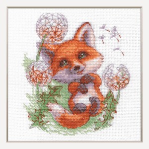 Borduurpakket Dandelion Fox...