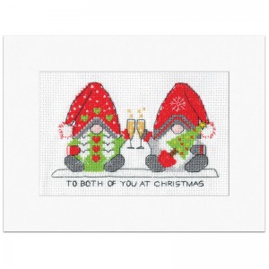 Cross stitch kit Gonk Card...