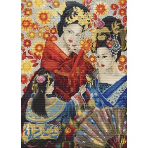 Cross stitch kit Geisha...