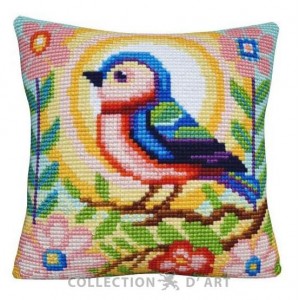 Kussen borduurpakket Bird...