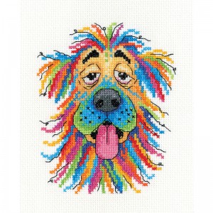 Cross stitch kit Dog Tired...