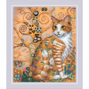Borduurpakket Golden Cat -...