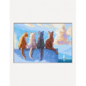 Borduurpakket Cats by the...