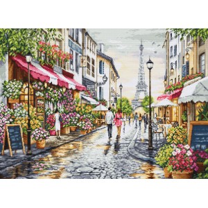 Borduurpakket Paris Flower...