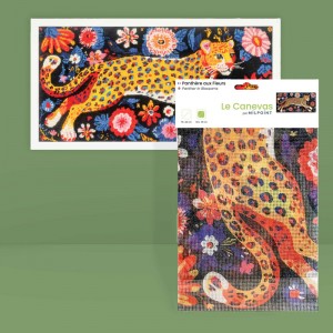 Needlepoint canvas Panther...